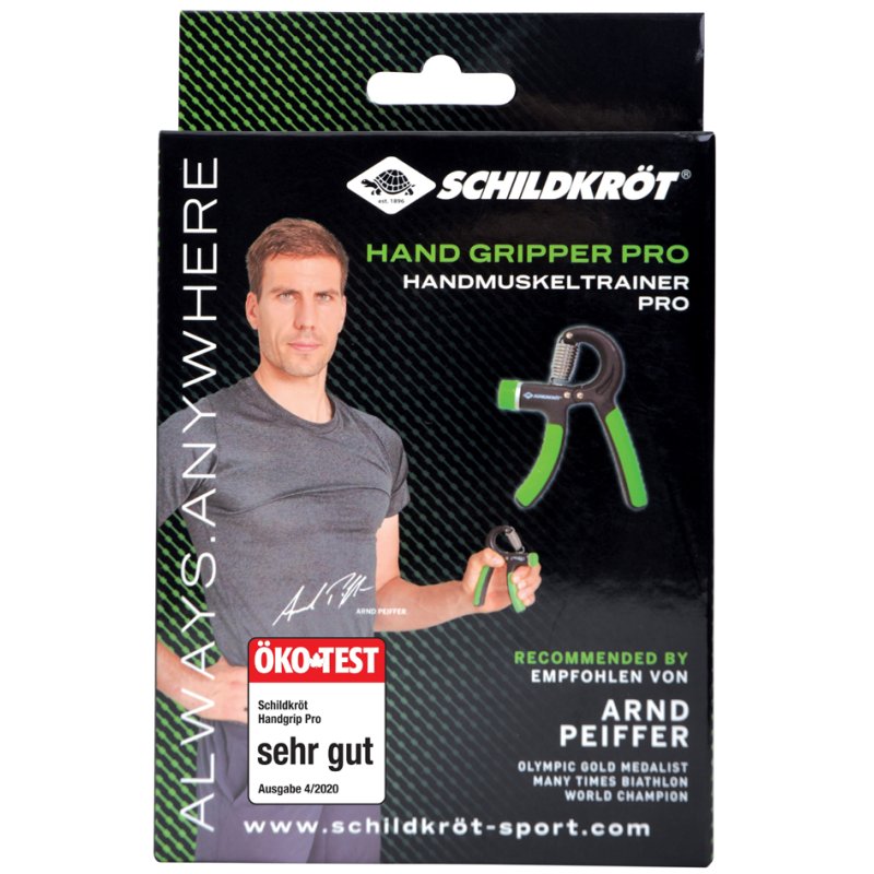 SCHILDKRÖT hand grip trainer Hand Grip Pro, black/green, 10-30 kg, adjustable