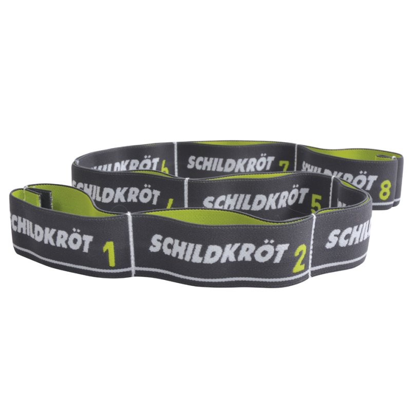SCHILDKRÖT trainingselastiek, gemiddelde weerstand, grijs/groen, 92 cm