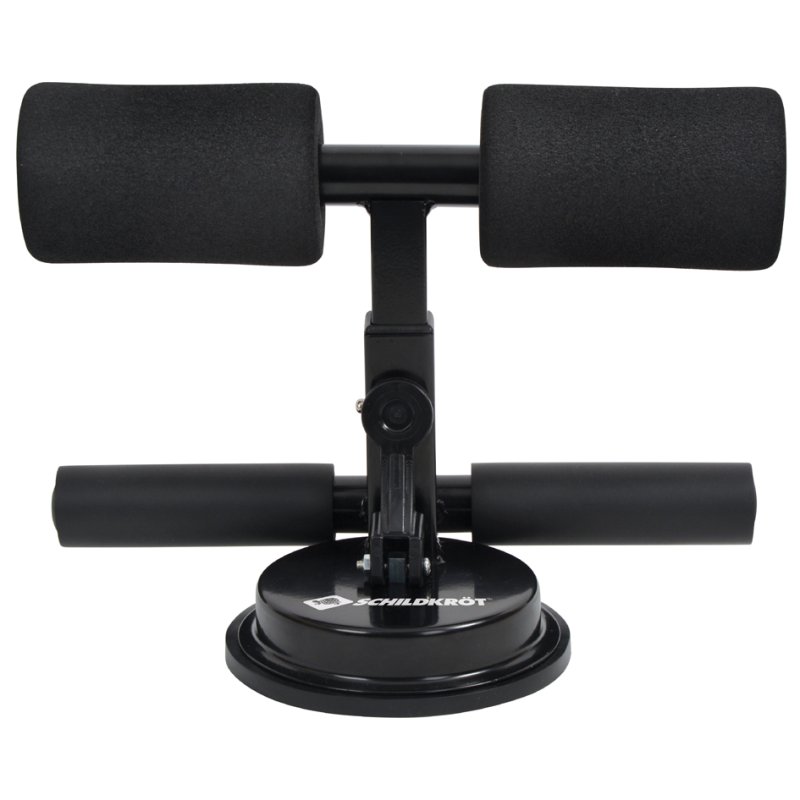 SCHILDKRÖT sit-up trainer for abdominal exercises, black, suction cup 125 mm, 3-way adjustable