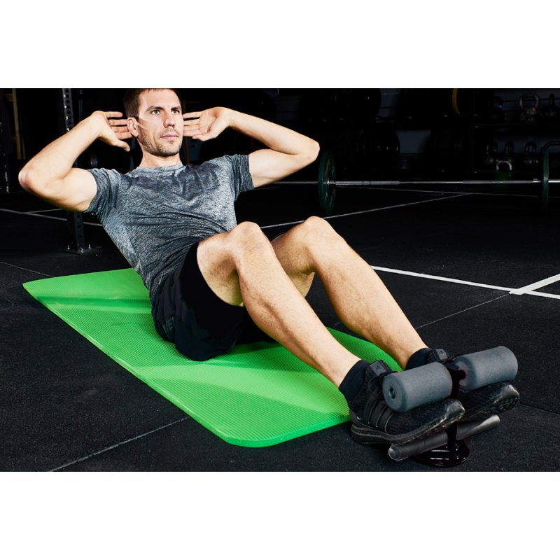 SCHILDKRÖT sit-up trainer for abdominal exercises, black, suction cup 125 mm, 3-way adjustable