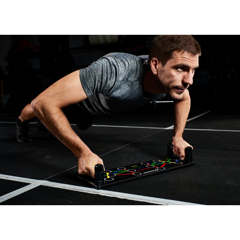 SCHILDKRÖT Push Up Multitrainer, 10 positions de prise, patins antidérapants, capacité 120 kg