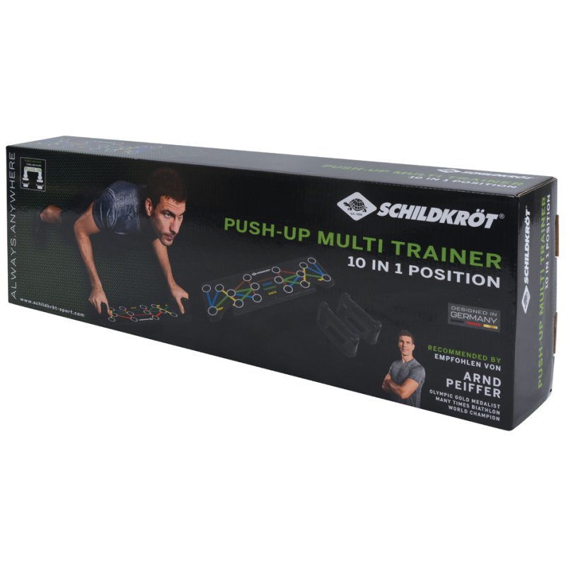 SCHILDKRÖT Push Up Multitrainer, 10 positions de prise, patins antidérapants, capacité 120 kg