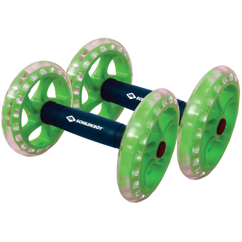SCHILDKRÖT Roues d'entraînement Dual Core, noir/vert, 145 mm, poignées ergonomiques