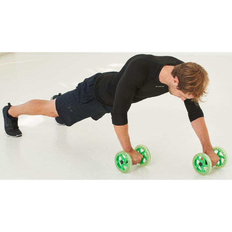 SCHILDKRÖT Roues d'entraînement Dual Core, noir/vert, 145 mm, poignées ergonomiques