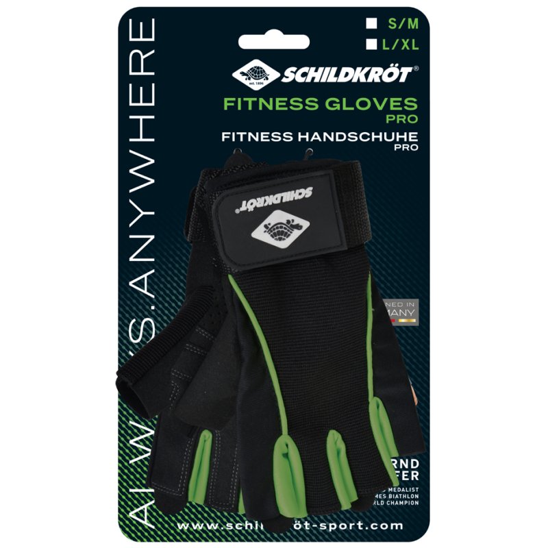 SCHILDKRÖT gants de fitness Pro, taille S-M, 1 paire