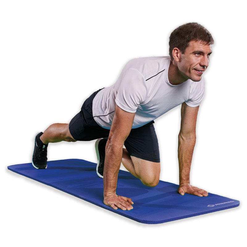 SCHILDKRÖT tapis de fitness XL, 15 mm, bleu, 80×195 cm