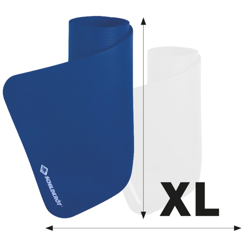 SCHILDKRÖT tapis de fitness XL, 15 mm, bleu, 80×195 cm