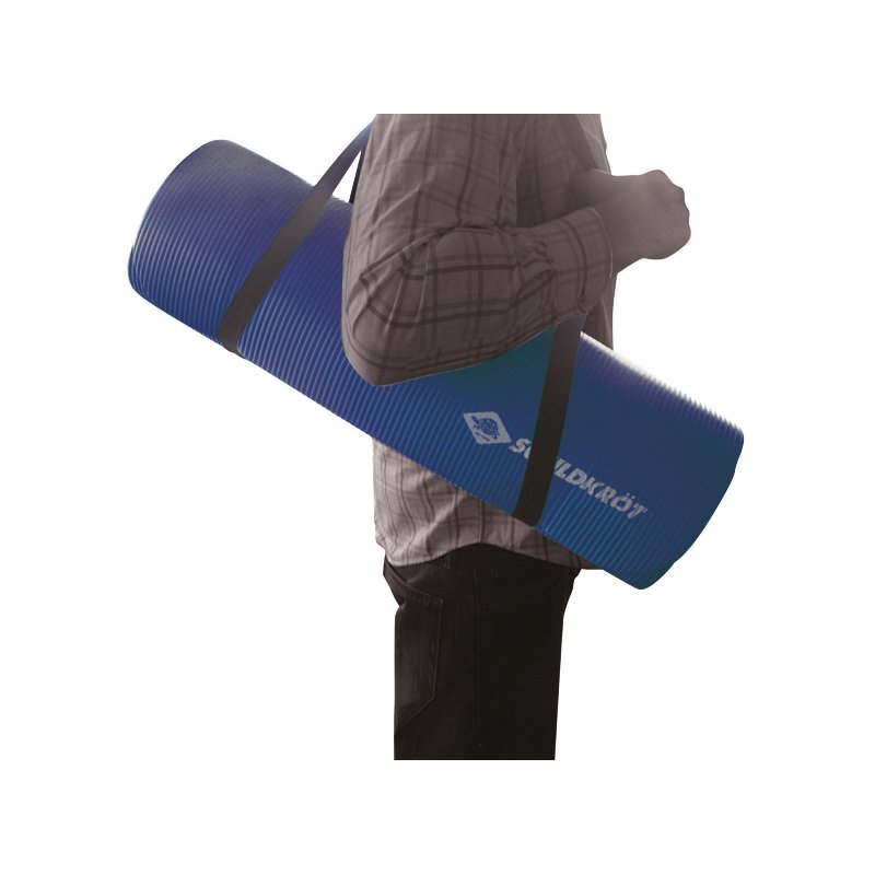 SCHILDKRÖT tapis de fitness XL, 15 mm, bleu, 80×195 cm