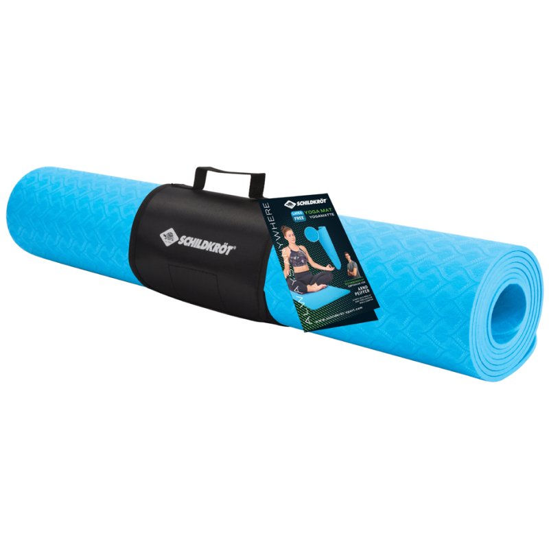 SCHILDKRÖT tapis de yoga, 4 mm, bleu clair, 610×1830 mm