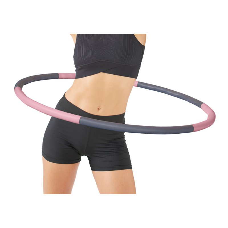 SCHILDKRÖT fitness cerceau de hula, 900 mm, gris/rose