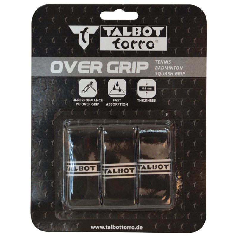 TALBOT torro surgrip, noir, 0,6 mm d'épaisseur, 27 mm de largeur, 3 pièces