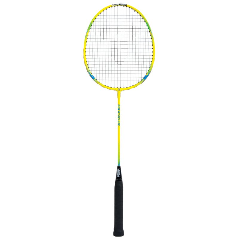 TALBOT torro badmintonracket Aanvaller, gehard staal, 0,8 mm snaren