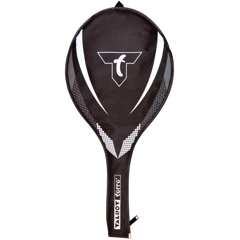 TALBOT torro housse de raquette de badminton 3/4, noir/blanc, avec fermeture éclair
