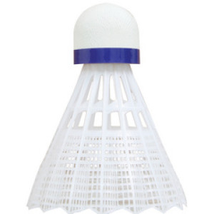 TALBOT torro badmintonshuttle Tech 350, medium, geel/blauw, 6 stuks