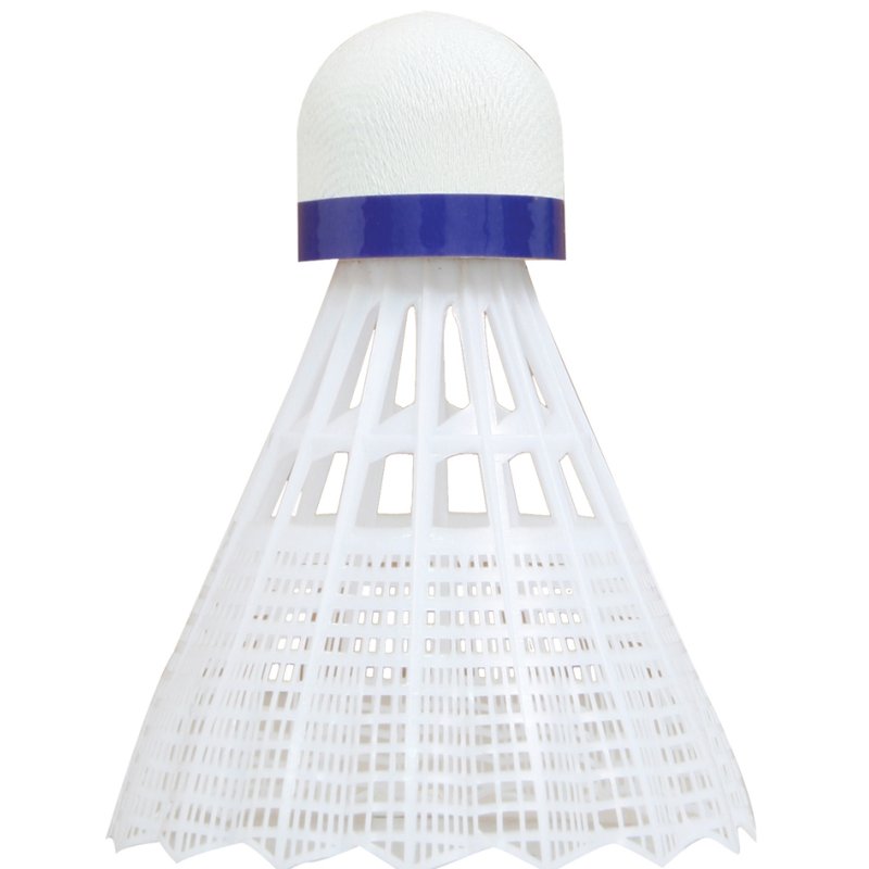 TALBOT torro badmintonshuttle Tech 350, medium, geel/blauw, 6 stuks