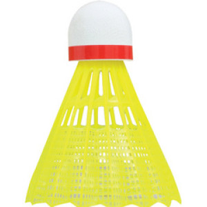 TALBOT torro badmintonshuttles Tech 350, nylon, geel/rood, 3 stuks