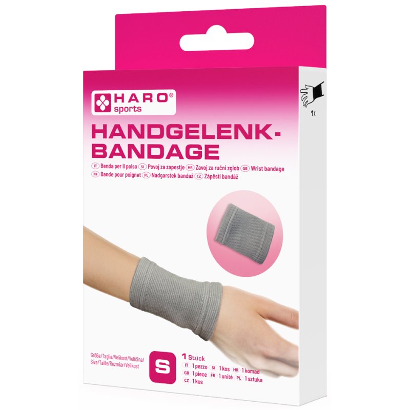 HARO bandage poignet élastique, gris, taille S