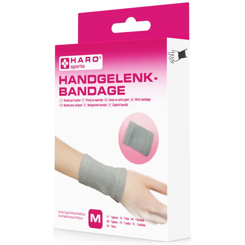 HARO bandage poignet élastique, gris, taille S