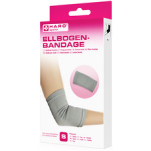 HARO elleboogbandage, maat L, grijs, 30-34 cm omvang