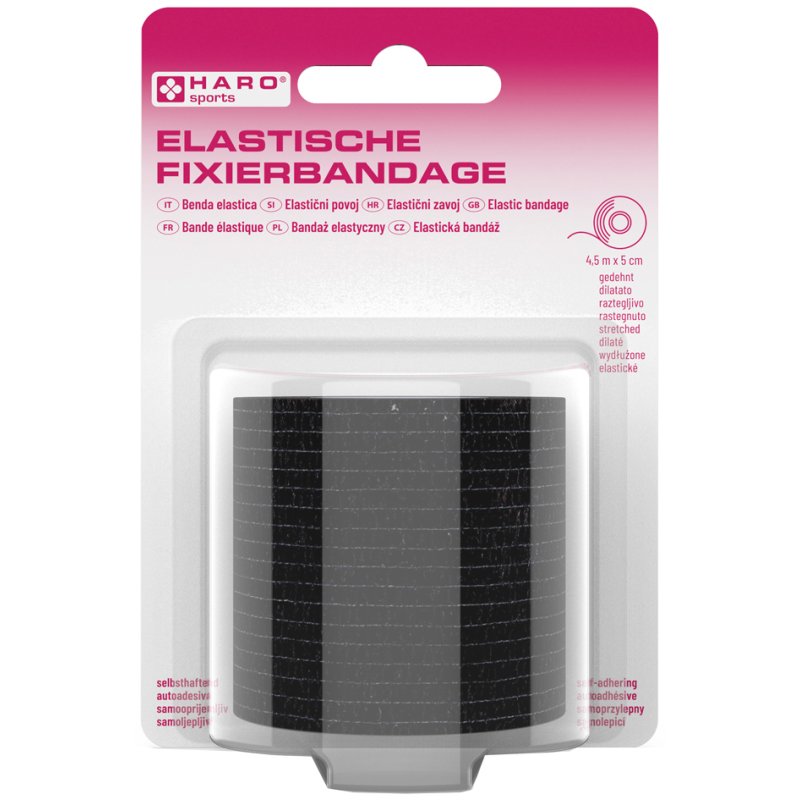 HARO bande de fixation élastique, 50 mm × 4,5 m, beige