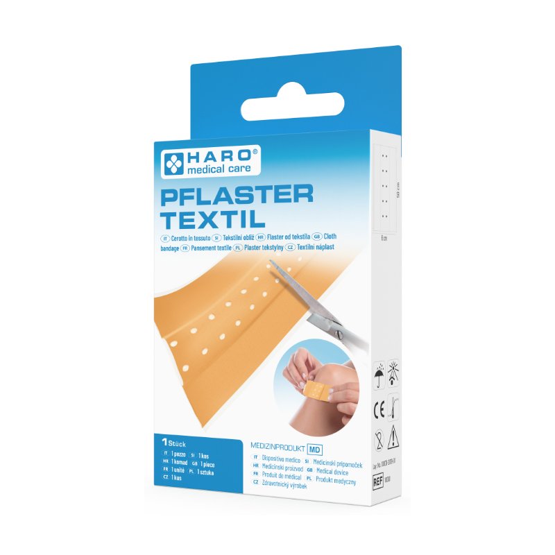 HARO pansement tissu, beige, 500 × 60 mm
