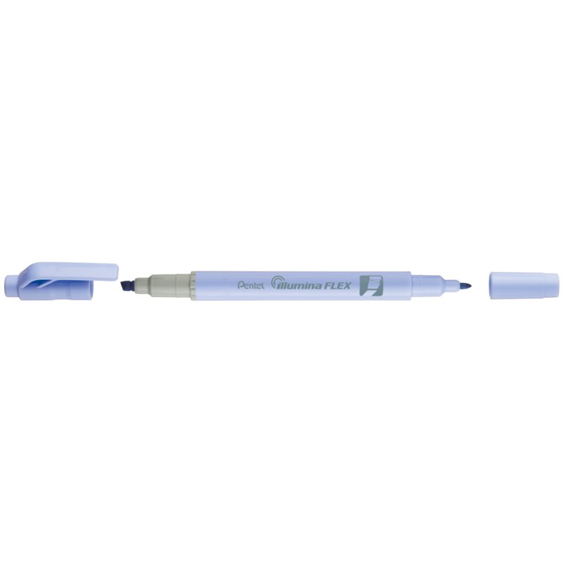 Pentel surligneur Illumina Flex Pastel, vert clair pastel, 2 pointes, 1,5-3,5 mm et 1 mm