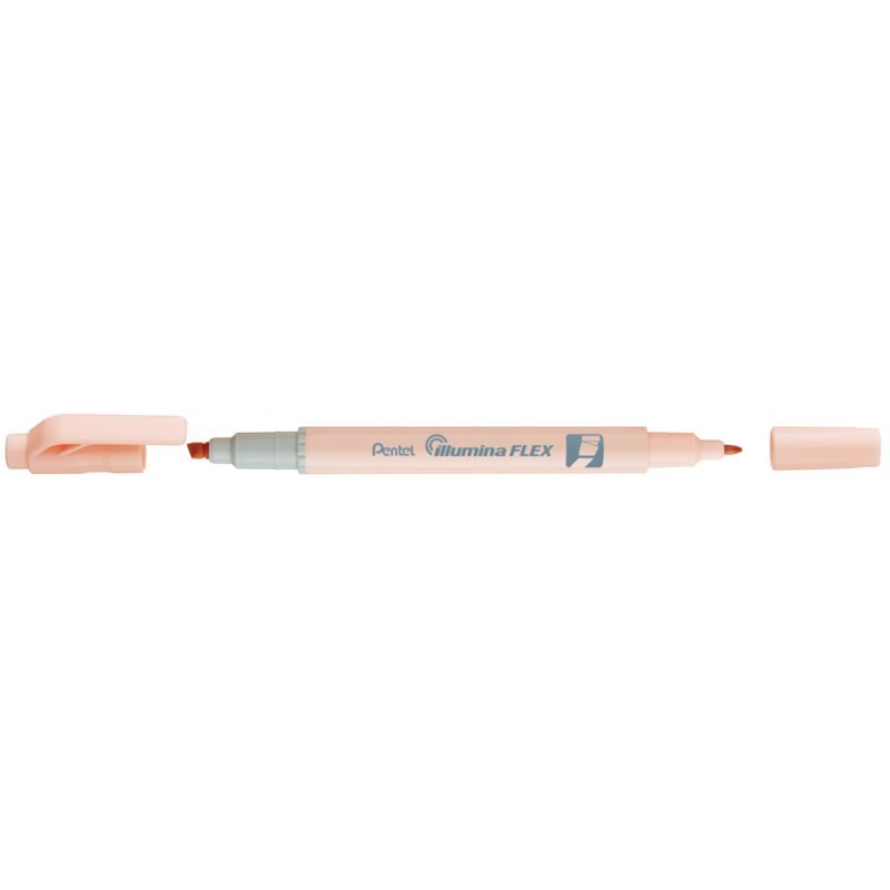 Pentel surligneur Illumina Flex Pastel, vert clair pastel, 2 pointes, 1,5-3,5 mm et 1 mm