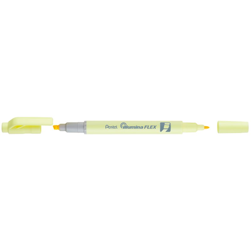 Pentel surligneur Illumina Flex Pastel, vert clair pastel, 2 pointes, 1,5-3,5 mm et 1 mm