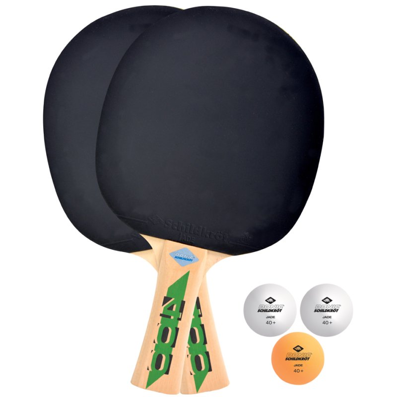 DONIC SCHILDKRÖT ensemble de tennis de table Fetzner 400, 2 raquettes, 3 balles
