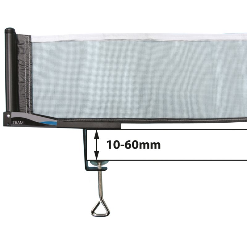 DONIC SCHILDKRÖT filet de tennis de table Team, pliable, filet nylon, épaisseur max 60 mm
