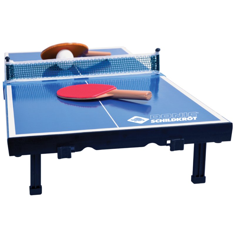 DONIC SCHILDKRÖT petit set de tennis de table, pliable, bleu, 68×33×9 cm