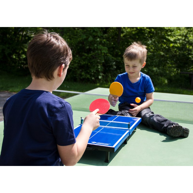 DONIC SCHILDKRÖT petit set de tennis de table, pliable, bleu, 68×33×9 cm