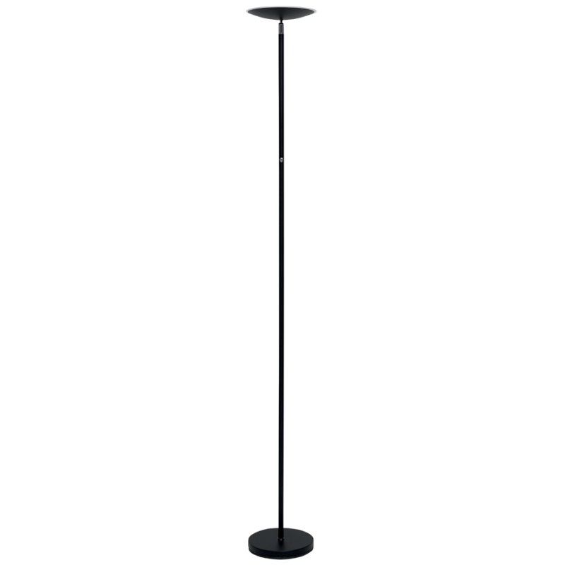 MAUL LED floor lamp sphere, black, 27W