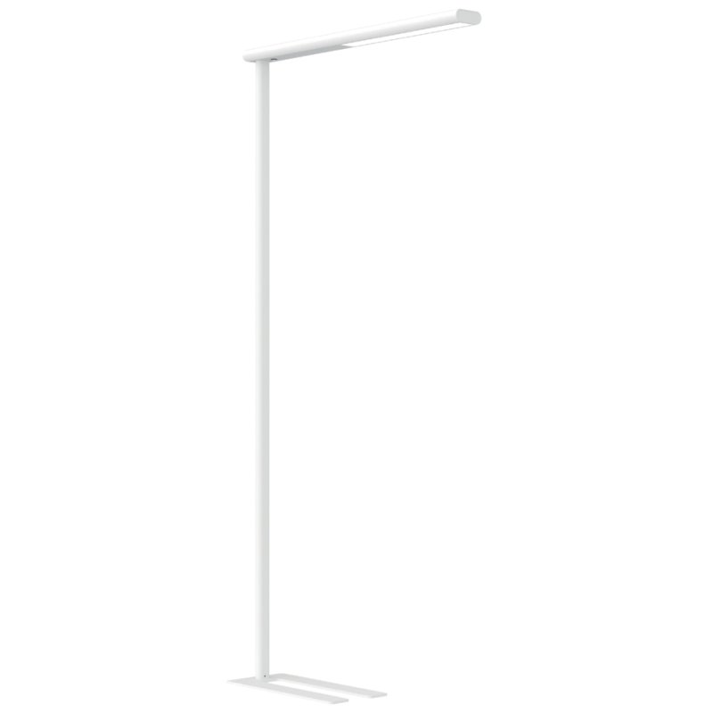MAUL Lampadaire LED MAULjet, graduable, argent, 2617 lumens