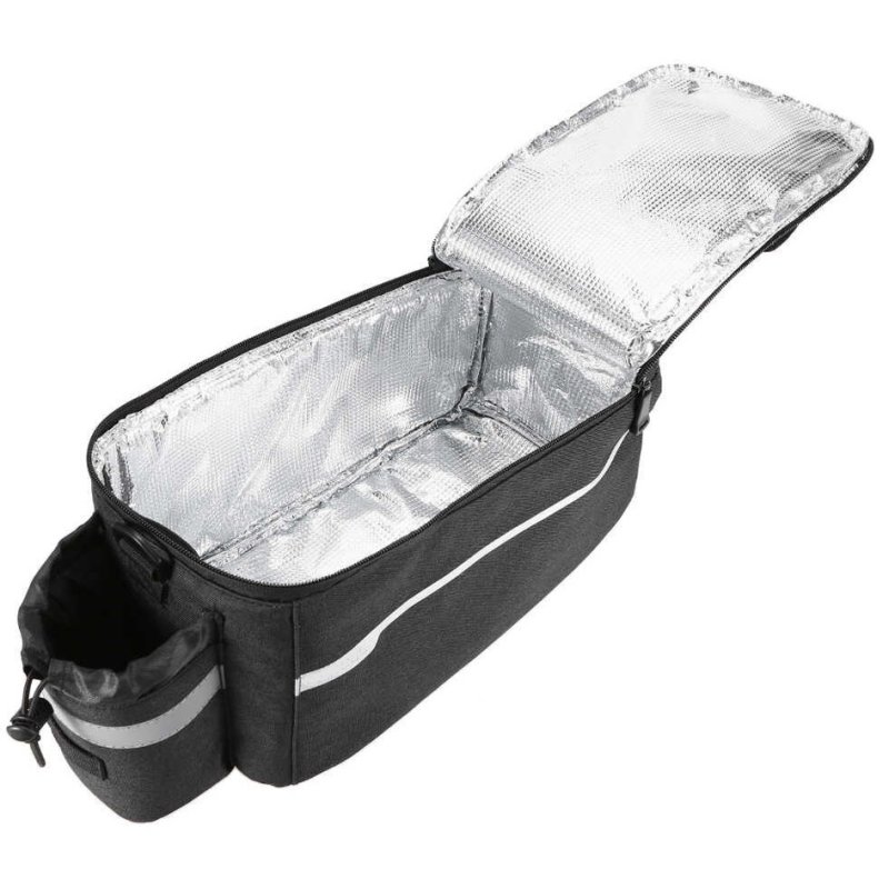 IWH cool bag for luggage rack, black, 10 litres, 380×180×155 mm