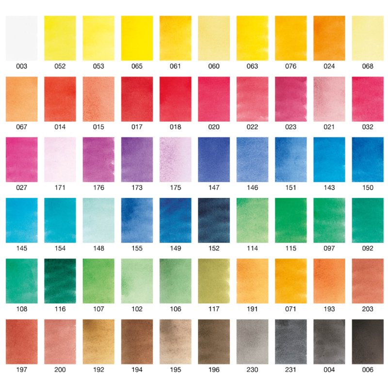 SAKURA Koi watercolour paint set, 60 colours, including water brushes