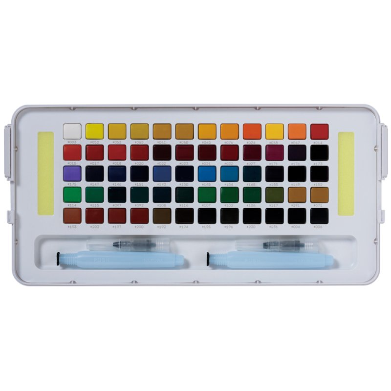 SAKURA Koi watercolour paint set, 60 colours, including water brushes