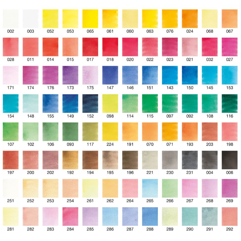 SAKURA Koi aquarelle studio set, 96 couleurs, avec pinceau à eau