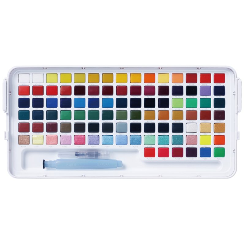 SAKURA Koi aquarelle studio set, 96 couleurs, avec pinceau à eau