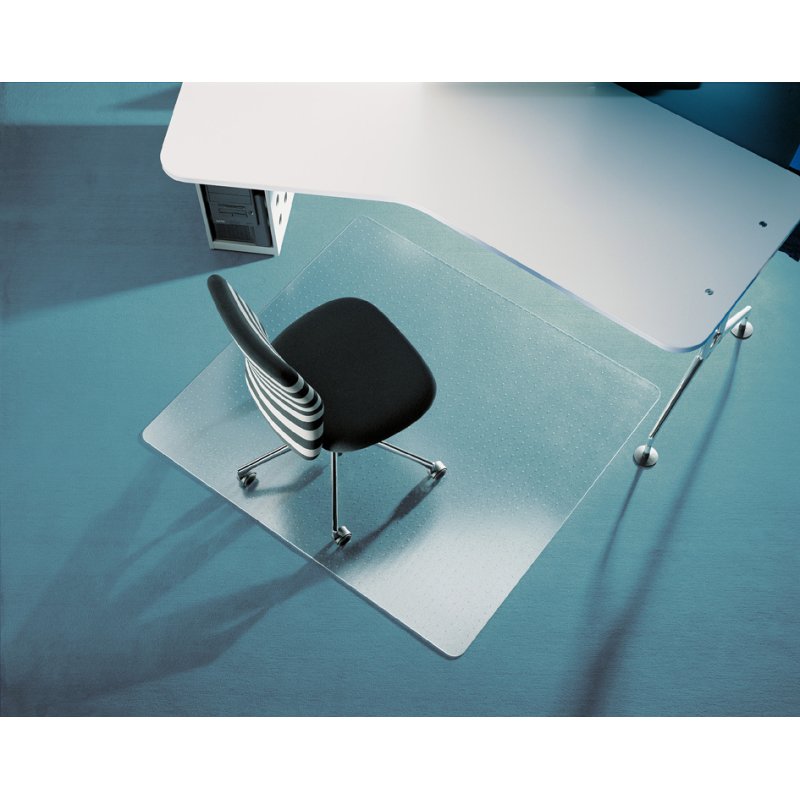 RS Office vloerbeschermingsmat Ecogrip Heavy, polycarbonaat, 1800×1200 mm, transparant
