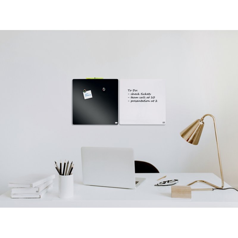 nobo tableau blanc carré, 360×360 mm, vert, magnétique