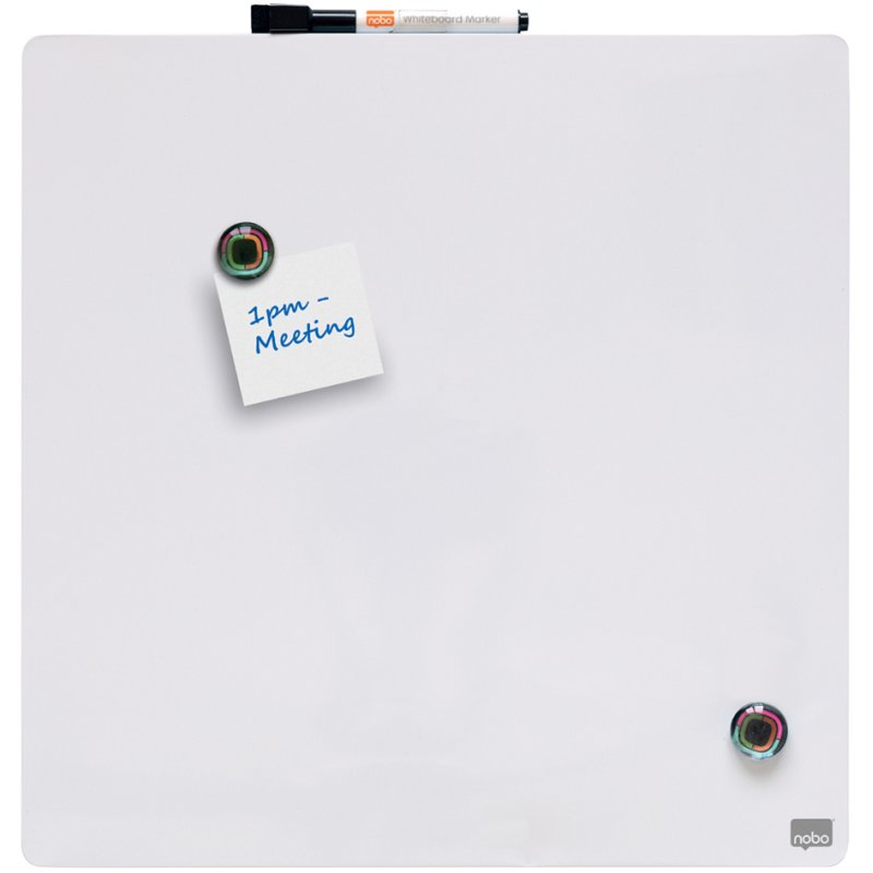 nobo tableau blanc carré, 360×360 mm, vert, magnétique