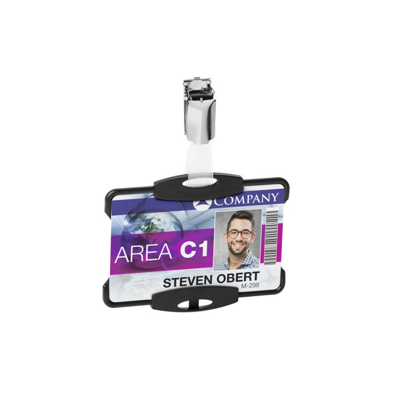 DURABLE porte-carte ECO, pour 1 carte, gris, 10 pièces