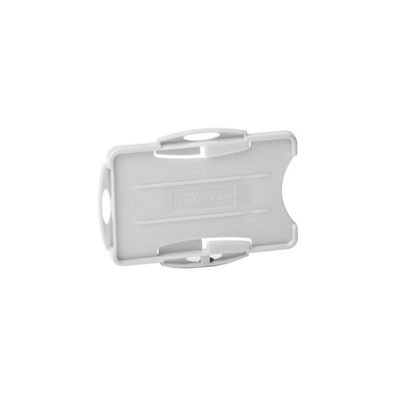 DURABLE porte-cartes ECO pour 2 cartes, noir, plastique recyclé, 10 pièces