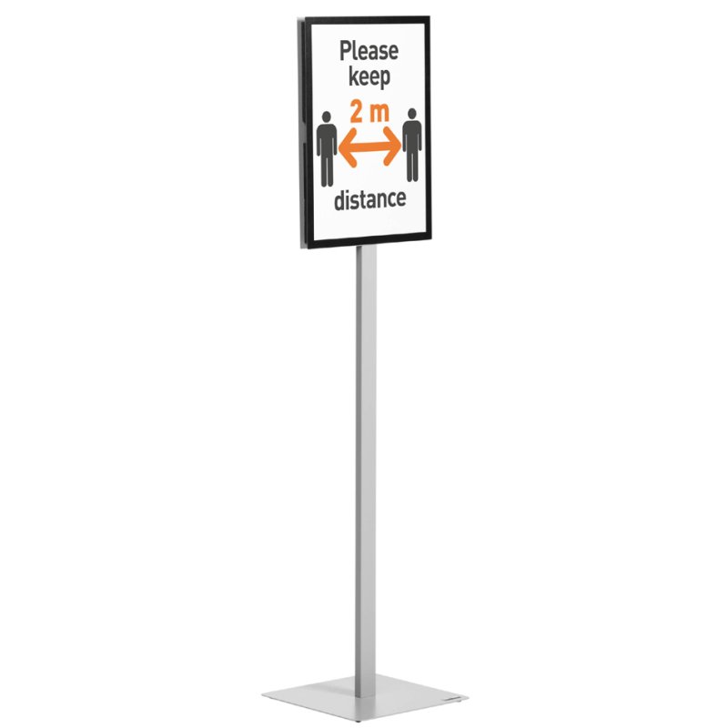 DURABLE présentoir INFO STAND BASIC, A3, gris, 1180 mm