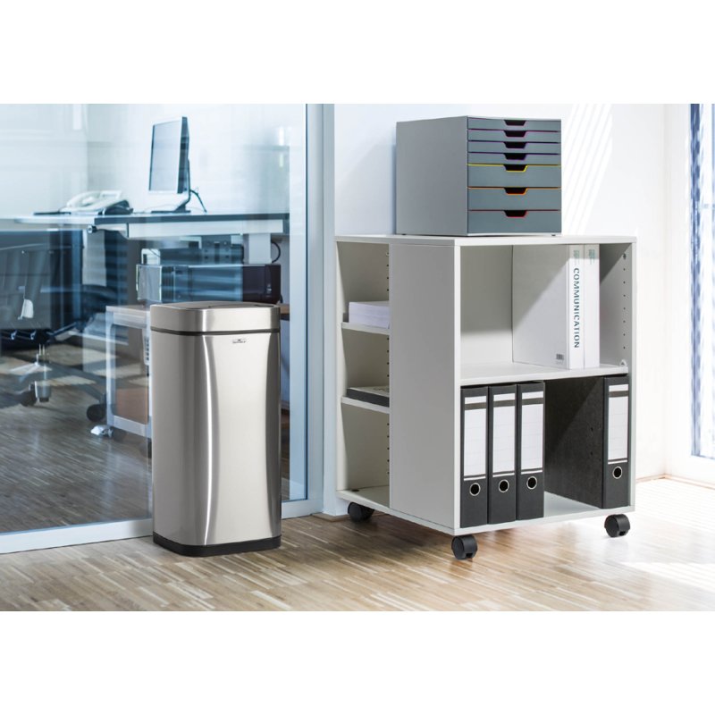 DURABLE sensor-afvalbak NO TOUCH, sans contact, 21 litres, argent