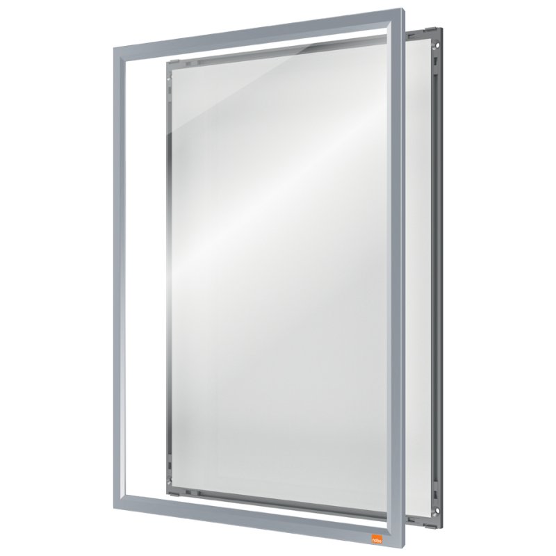 nobo cadre affichage Impression Pro A4, argent, cadre aluminium, 20 mm