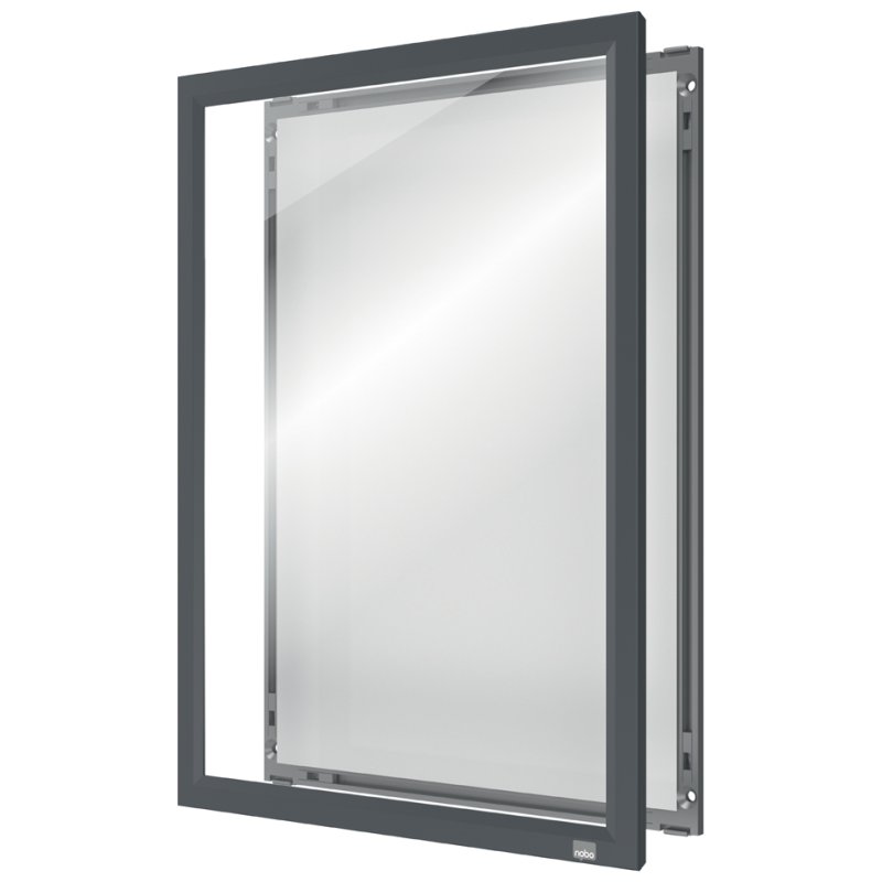nobo cadre affichage Impression Pro A4, argent, cadre aluminium, 20 mm