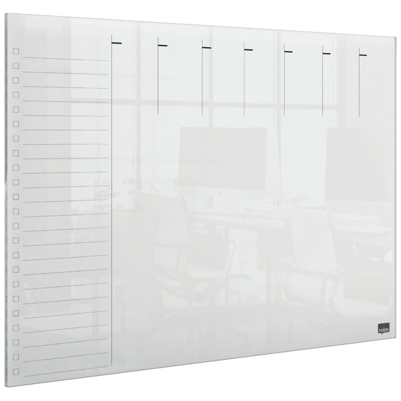 nobo acryl weekplanner, A4, transparent, effaçable à sec