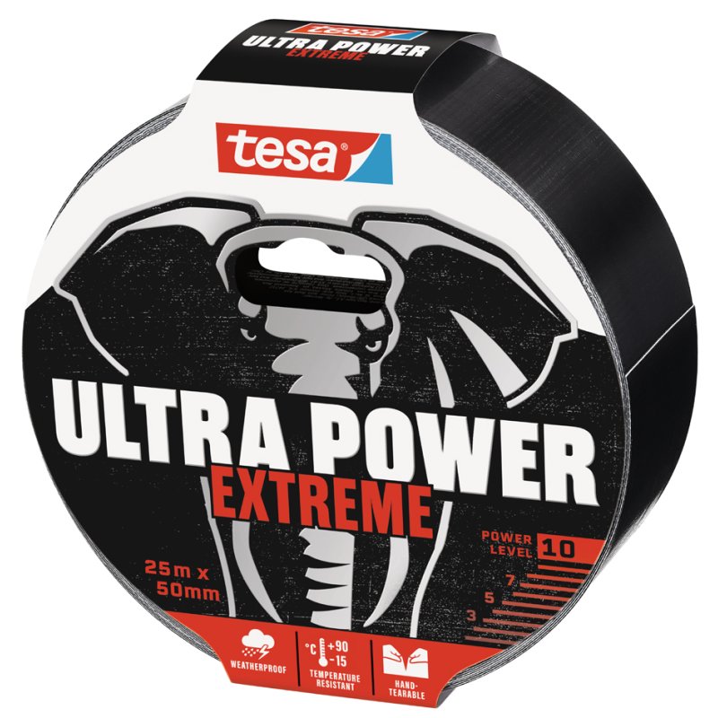 tesa 56623 reparatietape, extra sterk, zwart